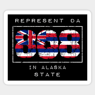 Rep Da 808 in Alaska State by Hawaii Nei All Day Sticker